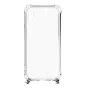 Evelatus Samsung Galaxy A10 Silicone Transparent with Necklace TPU Strap Silver