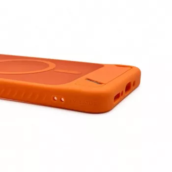 Evelatus Samsung Galaxy A17 4G / A17 5G gumijots MagSafe ar statīvu maciņš oranžs