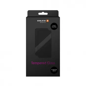 Evelatus Samsung Galaxy A22 0,33mm Flat Clear Tempered Glass Screen Protector with Japan Glue and Anti-Static Coating