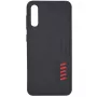 Evelatus Samsung Galaxy A50 Shooter Series Black Rugged Back Cover with Kickstand and Ring Holder