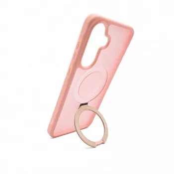 Evelatus Samsung Galaxy A57 Shield Case ar MagSafe un statīvu, matēti gaiši rozā