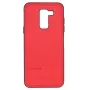 Evelatus Samsung Galaxy A6 Plus 2018 TPU Case ar metāla plāksni magnētiskajam auto turētājam Sarkanā