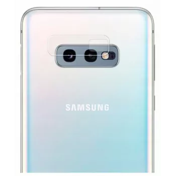 Evelatus Samsung Galaxy S10e kameras objektīva stikla nomaiņa - caurspīdīgs ar melnu rāmi