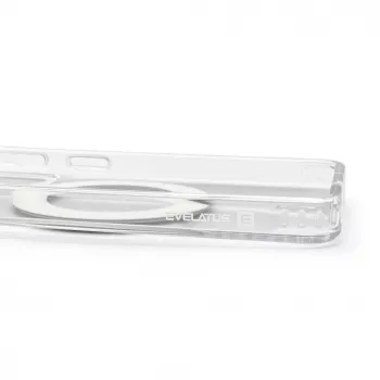 Evelatus Samsung Galaxy S26 hibrīda maciņš ar MagSafe, PC+TPU, 360° metāla statīvs, caurspīdīgs