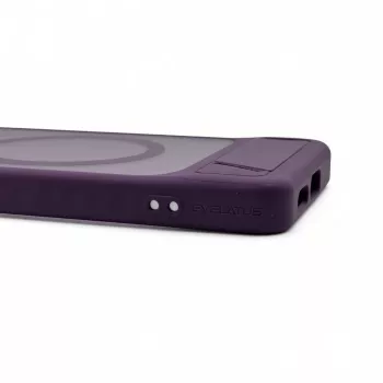 Evelatus Samsung Galaxy S26 gumēts MacSafe ar statīvu vāciņš Purpura