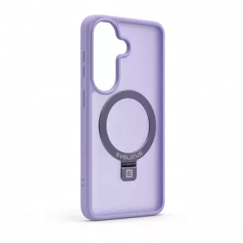 Evelatus Samsung Galaxy S26 Shield Case ar MagSafe un statīvu, matēts gredzens, lavandas purpura