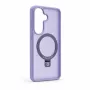 Evelatus Samsung Galaxy S26 Shield Case ar MagSafe un statīvu, matēts gredzens, lavandas purpura