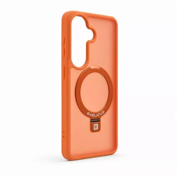 Evelatus Samsung Galaxy S26 Shield Case ar MagSafe un statīvu, matēti oranžs