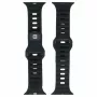 Evelatus Sport Silicone Loop Band priekš Apple Watch 42/44/45/49mm Melna