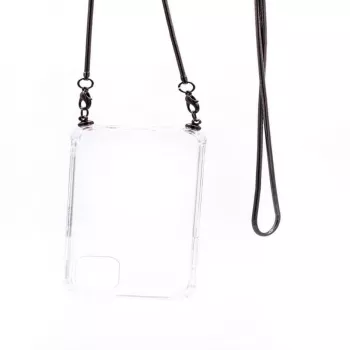 Evelatus Xiaomi Redmi 7 Silicone Transparent with Necklace TPU Strap Space Gray