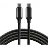 everActive CBB-1PD3 USB-C uz USB-C kabelis 1m PD 60W 3A Melns