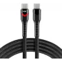 everActive CBB-1PDR USB-C uz USB-C RGB LED pīts kabelis 100cm 3A 60W