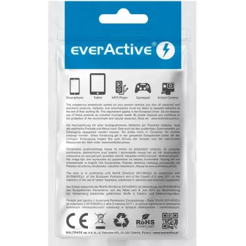 everActive CBB-2PDR USB-C uz USB-C RGB LED pīts kabelis 2m 3A 60W melns