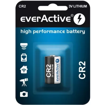 everActive CR2 litija baterija 3V 850mAh (1 gab. blisterī)