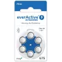 everActive ULTRASONIC 675 cinka-gaisa dzirdes aparātu baterijas PR44 (6 gab. blistera iepakojums)