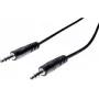 EXERTIS CONNECT 20m 3,5mm stereo jack audio kabelis, vīrišķais uz vīrišķo, melns 108572