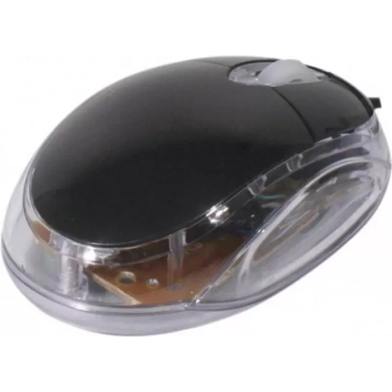 Exertis Connect 320300 abpusēji lietojama USB optiskā pele, 800 DPI, melna