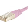 EXERTIS CONNECT CAT.6 S/FTP PiMF tīkla kabelis, rozā, 1.0 m, ar slaidu snagless uzmavu, LSZH 854480