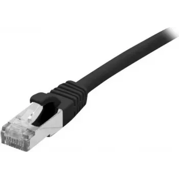 EXERTIS CONNECT Cat 6A S/FTP komutācijas kabelis, 2m, melns, ar slaidu lieces aizsardzību 858486