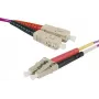 EXERTIS CONNECT LC/UPC uz LC/UPC OM4 Dupleksais optiskais patch kabelis, 1m, LSZH, Erika Violet 392781