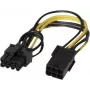 EXERTIS CONNECT PCI Express 6-Pin uz 8-Pin barošanas adaptera kabelis grafiskajām kartēm (146695)