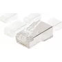 EXERTIS CONNECT ekranēts RJ45 modulārais savienotājs apaļiem kabeļiem, STP, 8P8C, CAT 6, 100 gab. 920870