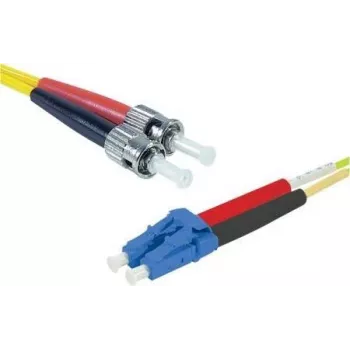 EXERTIS CONNECT ST/UPC uz LC/UPC vienmoda duplex OS2 LSZH optiskā savienojuma kabelis, 3m, dzeltens