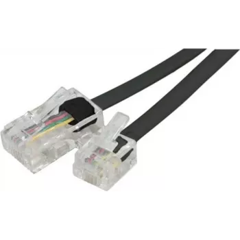 EXERTIS CONNECT telefona adaptera kabelis, RJ11 vīrišķais uz RJ45 vīrišķo, melns, 15 m EXC911734