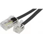 EXERTIS CONNECT telefona adaptera kabelis, RJ11 vīrišķais uz RJ45 vīrišķo, melns, 15 m EXC911734