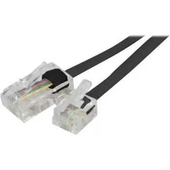 Exertis Connect Telefona kabelis RJ-11 male uz RJ-45 male 3,0 m plakans melns EXC911736