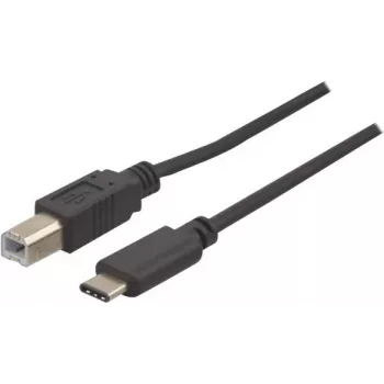 EXERTIS CONNECT USB 2.0 kabelis, USB Type-C uz USB Type-B, melns, 1.0 m 150304