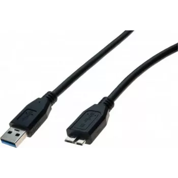 Exertis Connect USB 3.1 Gen 1 kabelis, USB-A tēviņš uz Micro-USB B tēviņš, 1 m, melns 532473