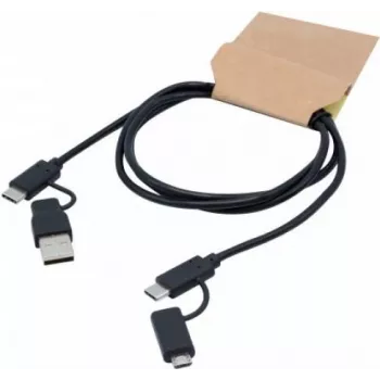 exertis Connect USB-C uz Micro-USB B kabelis, USB 2.0, 1 m, melns 532527