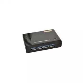 EXSYS EX-1125 4 portu USB 3.0 centrmezgls - 5Gbps, alumīnijs, galddatoram