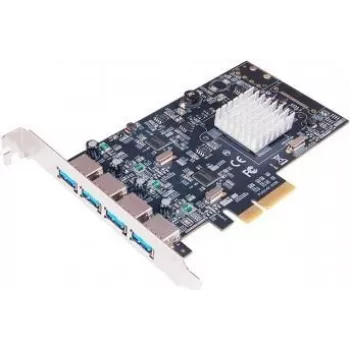 EXSYS EX-12004-2 PCI Express x4 uz 2x USB 3.2 Gen 2 Type-A + 1 iekšējo USB 3.2 Gen 2 Type-A adaptera karte