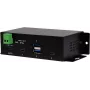 EXSYS EX-1274HMV 4 portu USB 3.2 Gen 2 industriālais centrmezgls ar 2x USB-A un 2x USB-C, metāla korpuss, DIN sliedes/sienas/statīva montāža