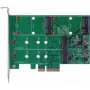 EXSYS EX-3649 Dual M.2 SATA III SSD RAID kontrollera karte - PCIe 2.0 x2, ASM1062R, RAID 0/1/JBOD, bootable, hot-swap, low-profile