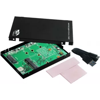 EXSYS EX-3672 USB 3.0 2,5 collu SATA HDD/SSD korpuss - melns