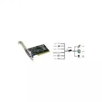 EXSYS EX-41010 PCI-X paralēlais adapteris, IEEE 1284, DB25 ligzda, MosChip MCS9901, Low Profile