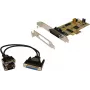 EXSYS EX-45362 2 portu RS-232 PCIe x1 sērijas adaptera karte, Low Profile, ASIX AX99100