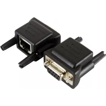 EXSYS EX-47961 RS-232 uz RJ-45 konsoles kabeļa adapteris, DB9 tēviņš uz RJ45 tēviņš, 1,8m, melns