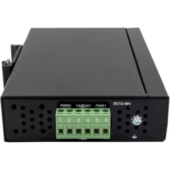 EXSYS EX-6205 8 portu industriālais Ethernet komutators, 10/100 Mbps, DIN sliedes montāža, -40 līdz 75°C
