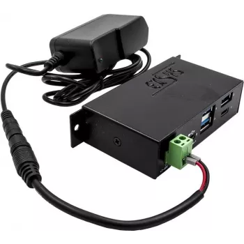 EXSYS EX-K1110 Strāvas kabelis melns 0,18 m 2-pin skrūvju spaile