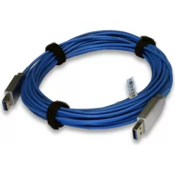 EXSYS EX-K1680 aktīvais USB 3.2 Gen 1 pagarinājuma kabelis 10m, USB-A male to female, zils