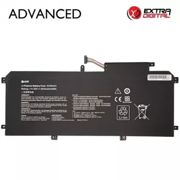 Extra Digital Advanced klēpjdatora akumulators ASUS C31N1411 – 3610mAh, 11.4V, 3 šūnu Li-ion (melns)