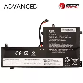 Extra Digital Advanced klēpjdatora akumulators Lenovo L17M3PG2 – 4750mAh, 54Wh, 11.34V, 3-cell Li-ion (NB482832)