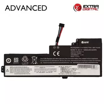 Extra Digital Advanced NB483037 klēpjdatora akumulators – nomaiņa Lenovo 01AV421, 1950mAh, 11.4V, 3-cell Li-ion (ThinkPad X270, X260, T470, T460, L470, L460, P51s, P50s, A475, A275)
