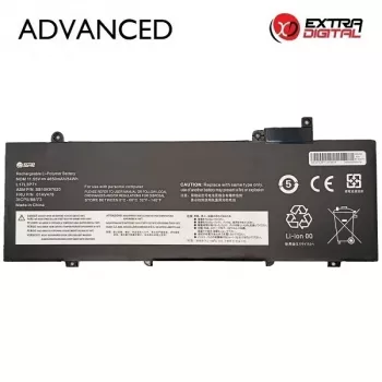 Extra Digital NB482870 rezerves akumulators Lenovo L17L3P71 – 4650mAh 52.5Wh 11.25V Li-ion, melns, 3 šūnas