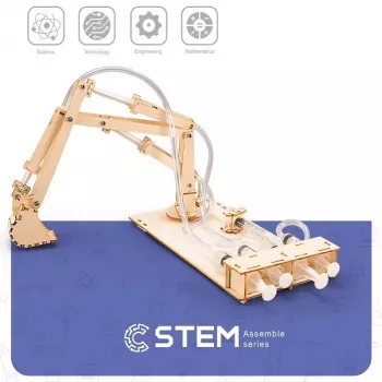 EXTRA DIGITAL Wooden Construction Set Excavator, Educational Model