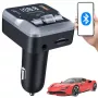 EXTRALINK Bluetooth FM raidītājs ar 2 USB lādēšanas portiem un MicroSD kartes slotu